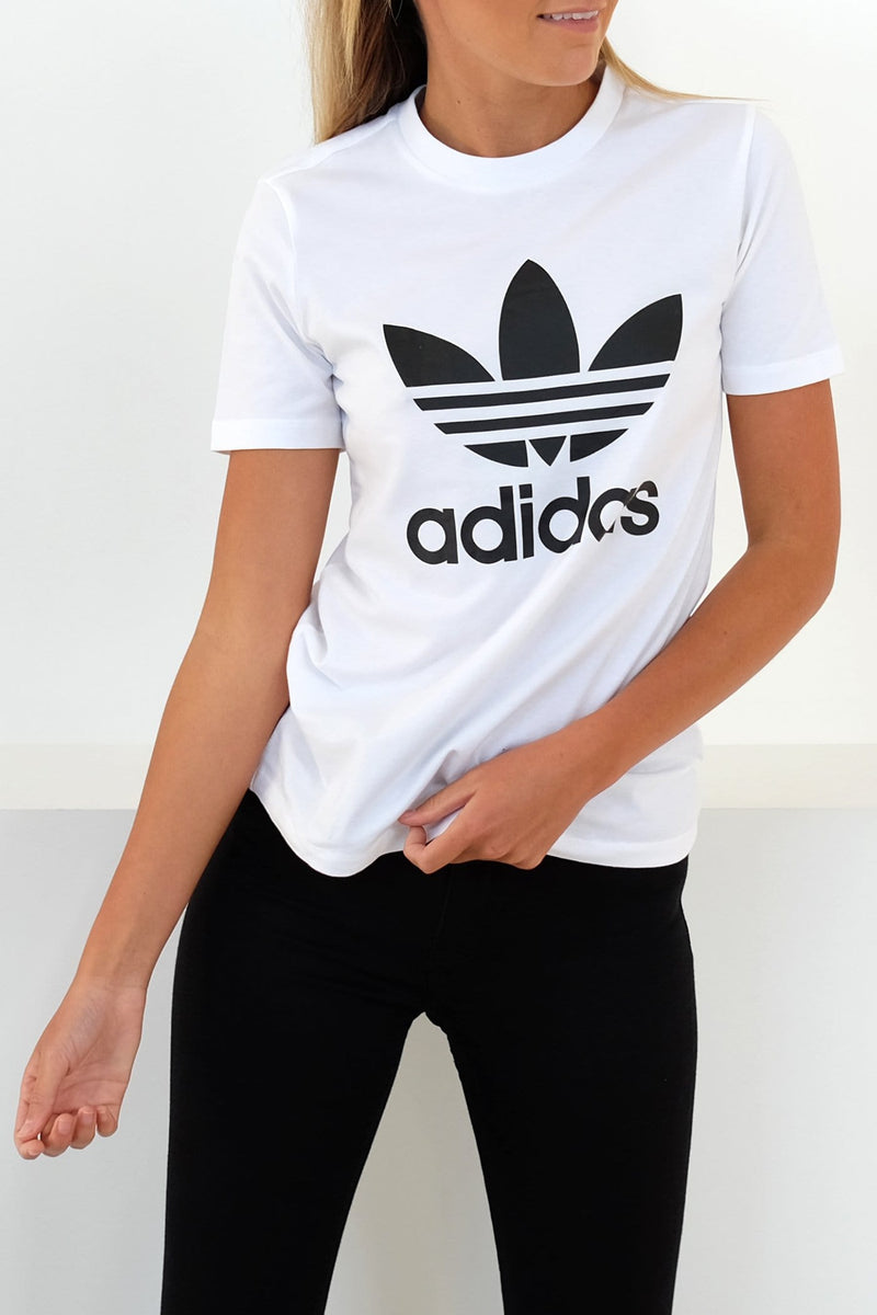 Trefoil Tee White Black adidas - Jean Jail