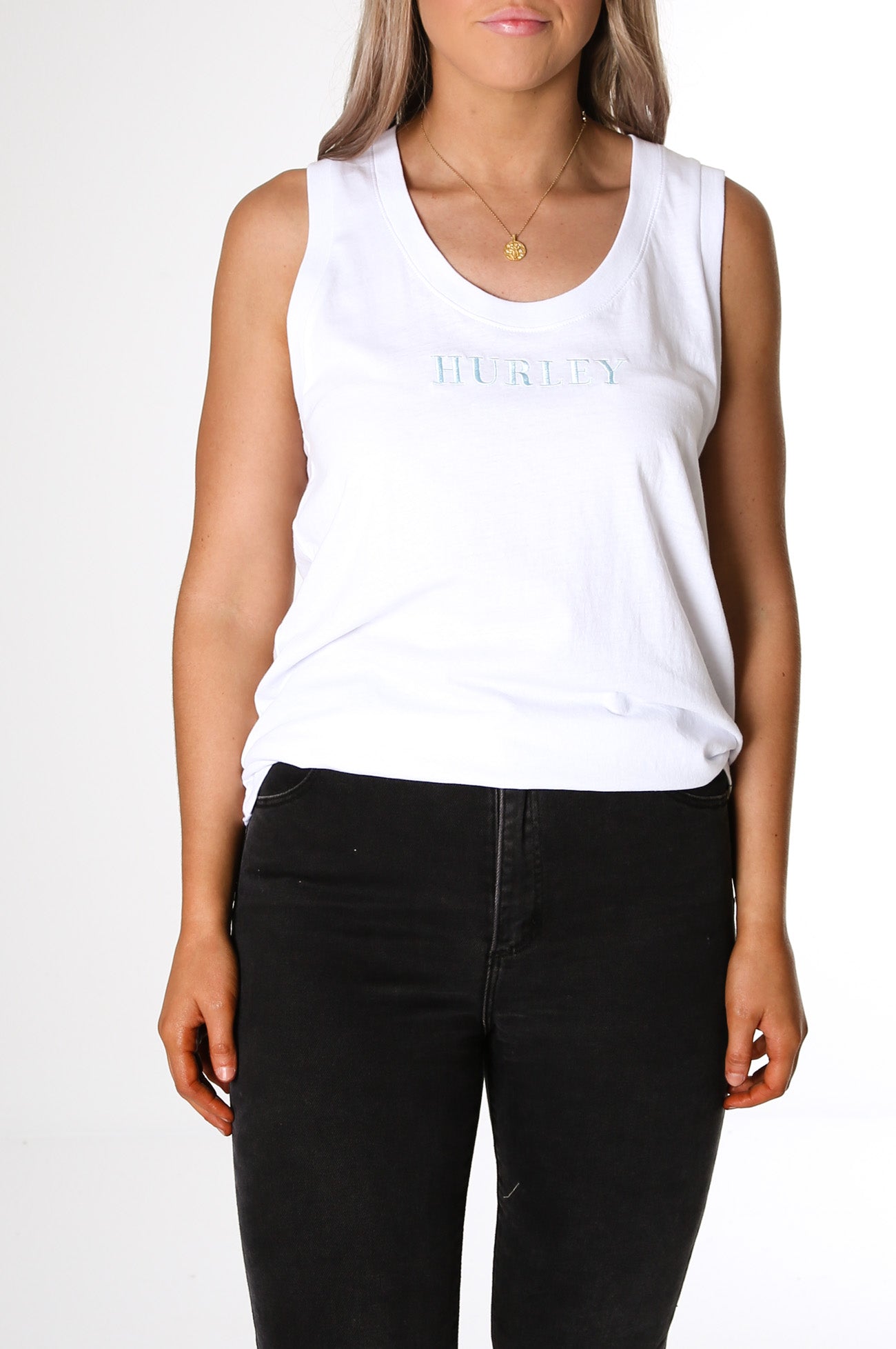 Trip Scoop Singlet White