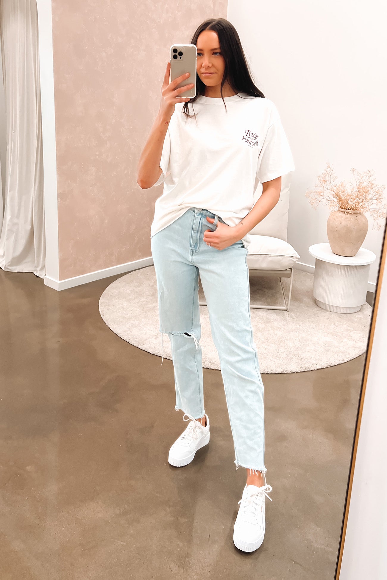 Trust Tee Vintage White