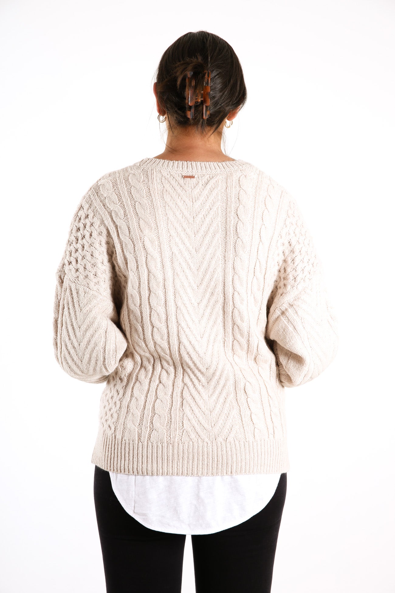 Twisted Babe Jumper Oatmeal