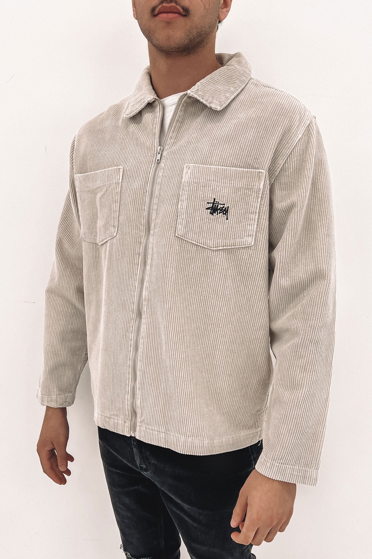 Tyler Cord Jacket White Sand