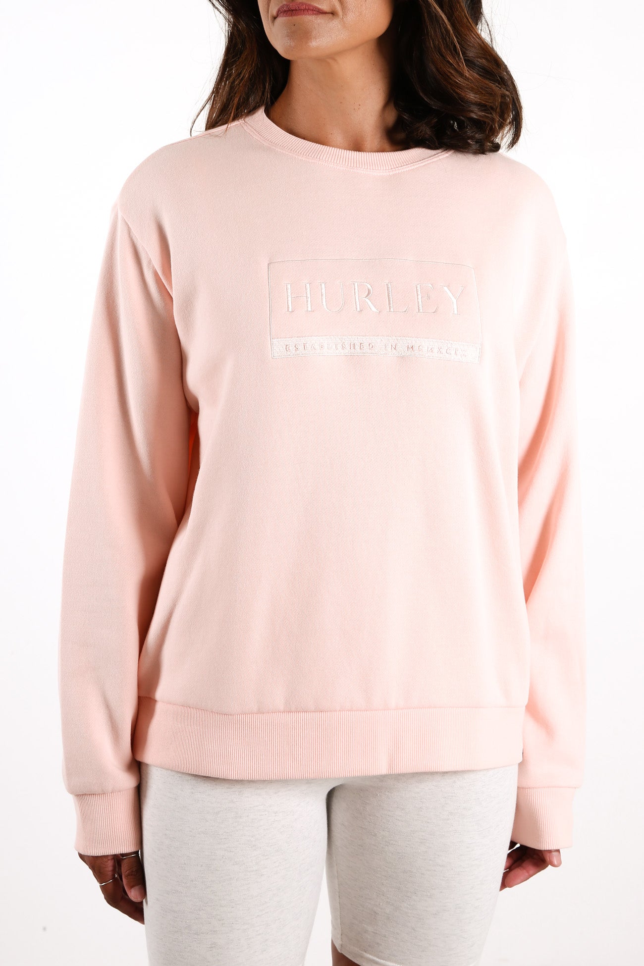 Universal Girlfriend Fleece Crew Washed Coral