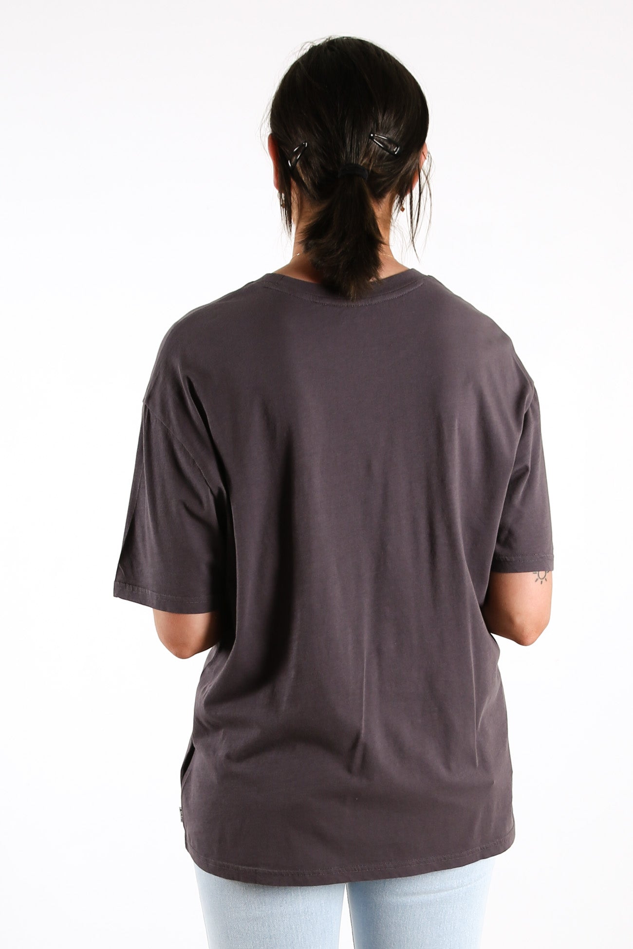 Universal Washed Oversized BF Tee Thunder Grey