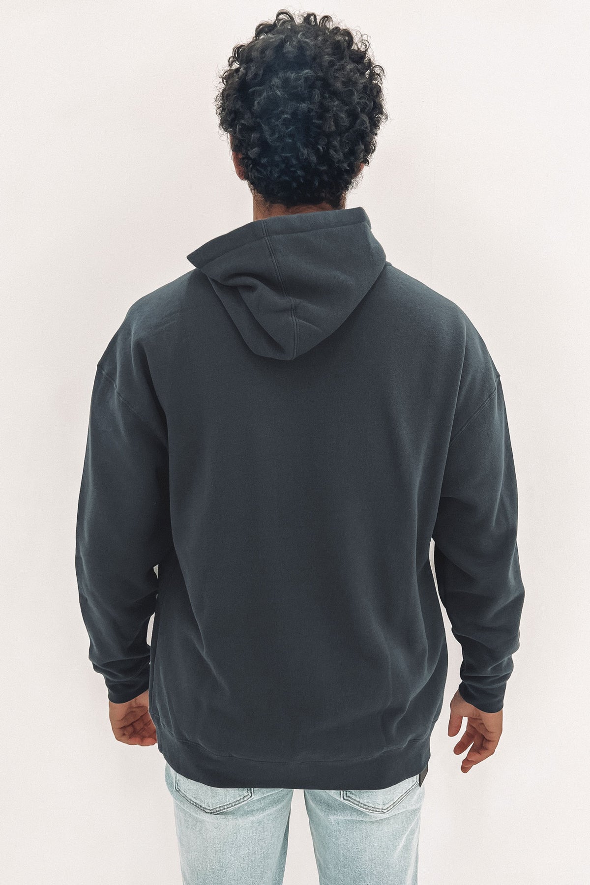 VA RVCA Blur Hoodie Ombre Blue Jean Jail