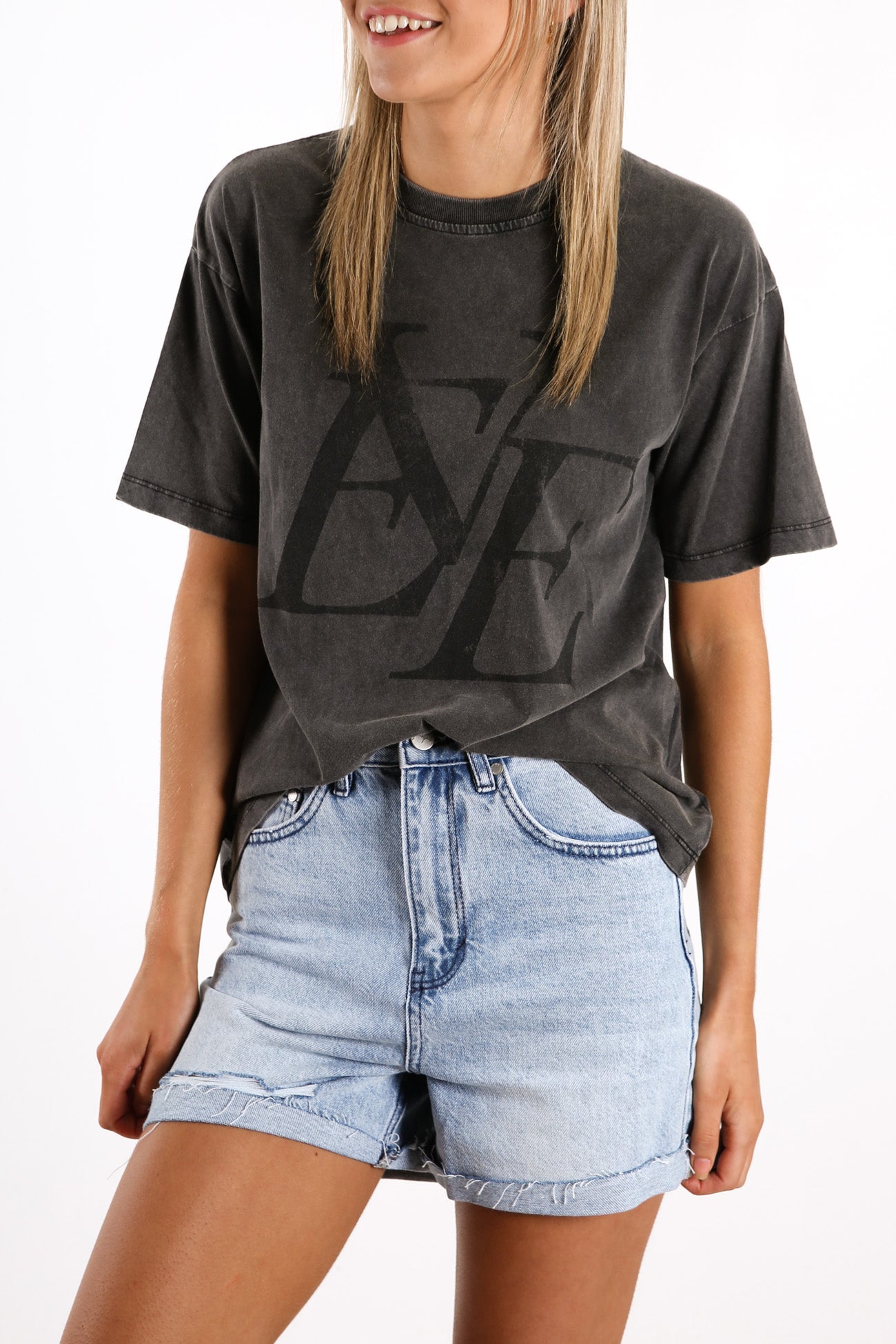 Vintage Eve Tee Washed Black