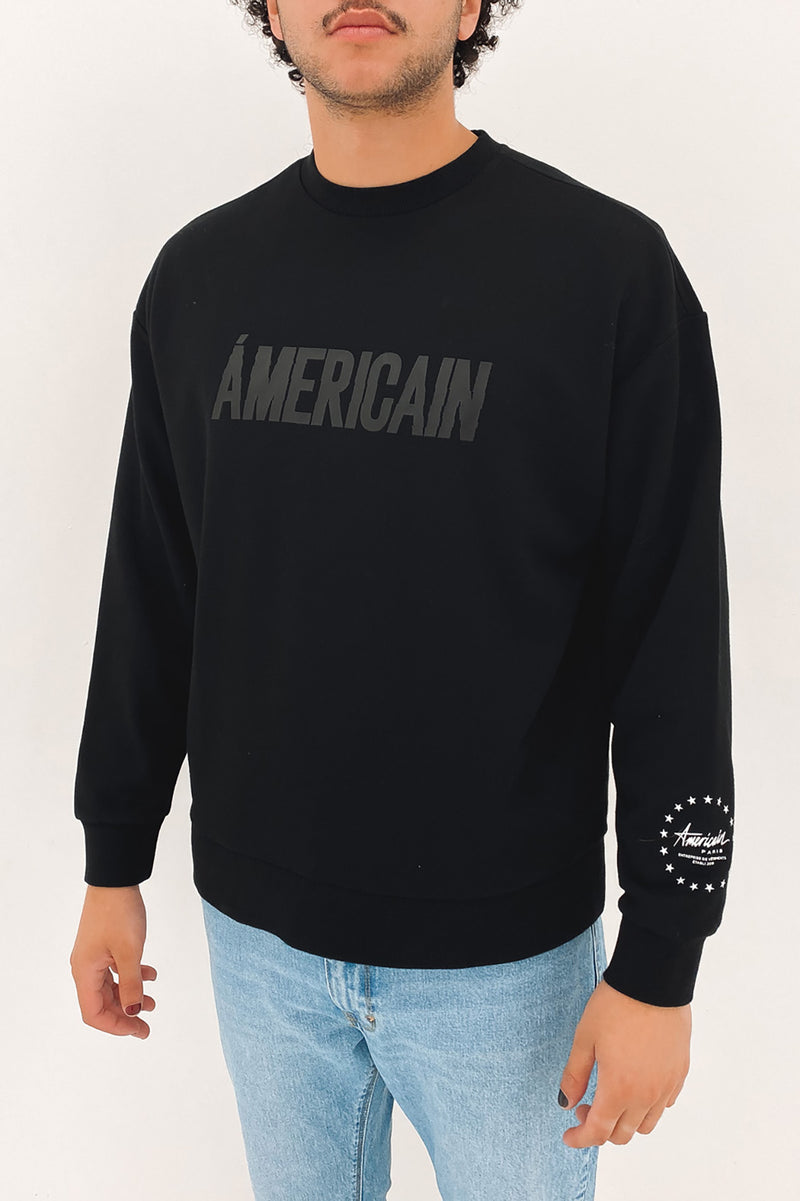 Viral Relaxed Sweater Jet Black