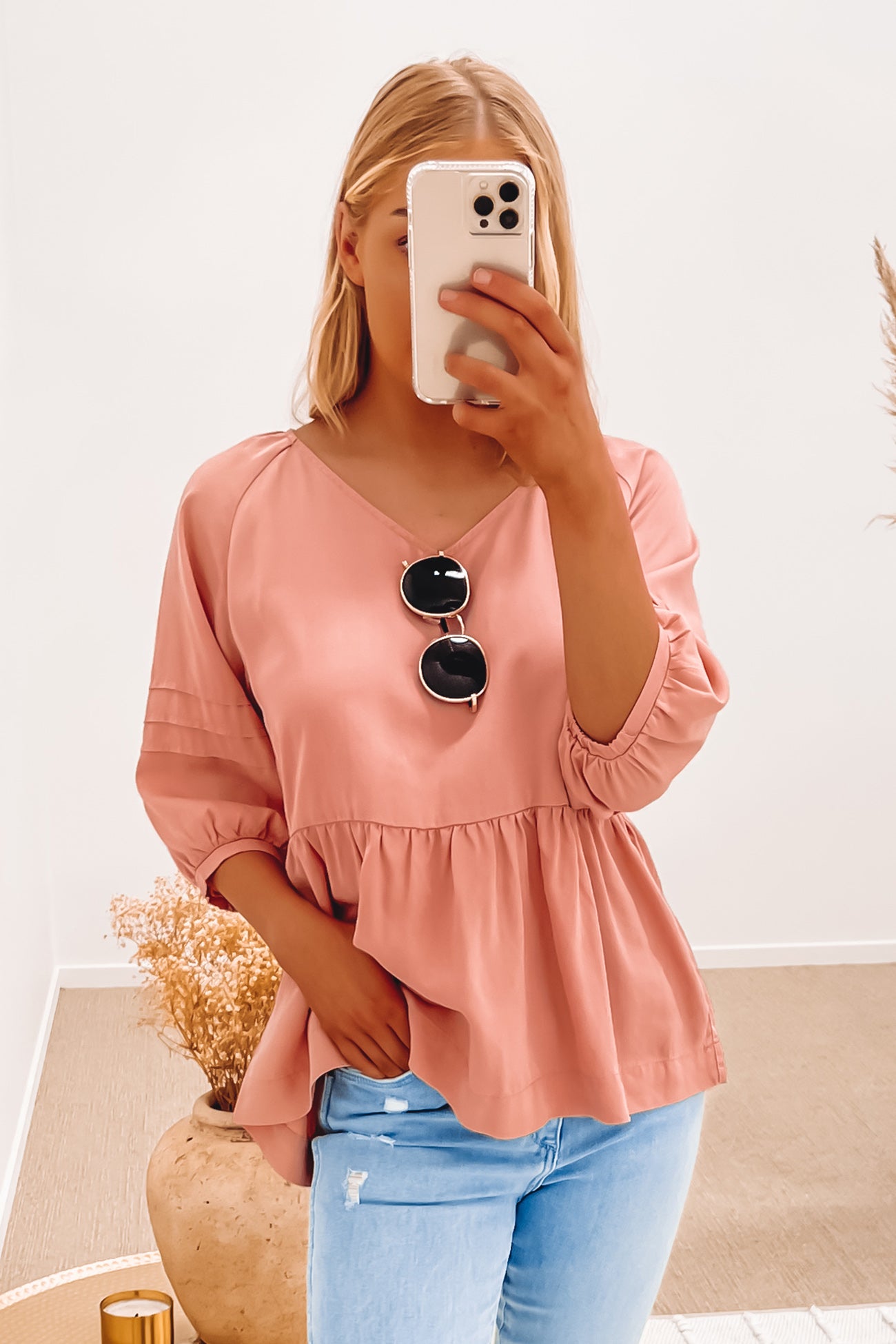 Voilette Top Washed Pink