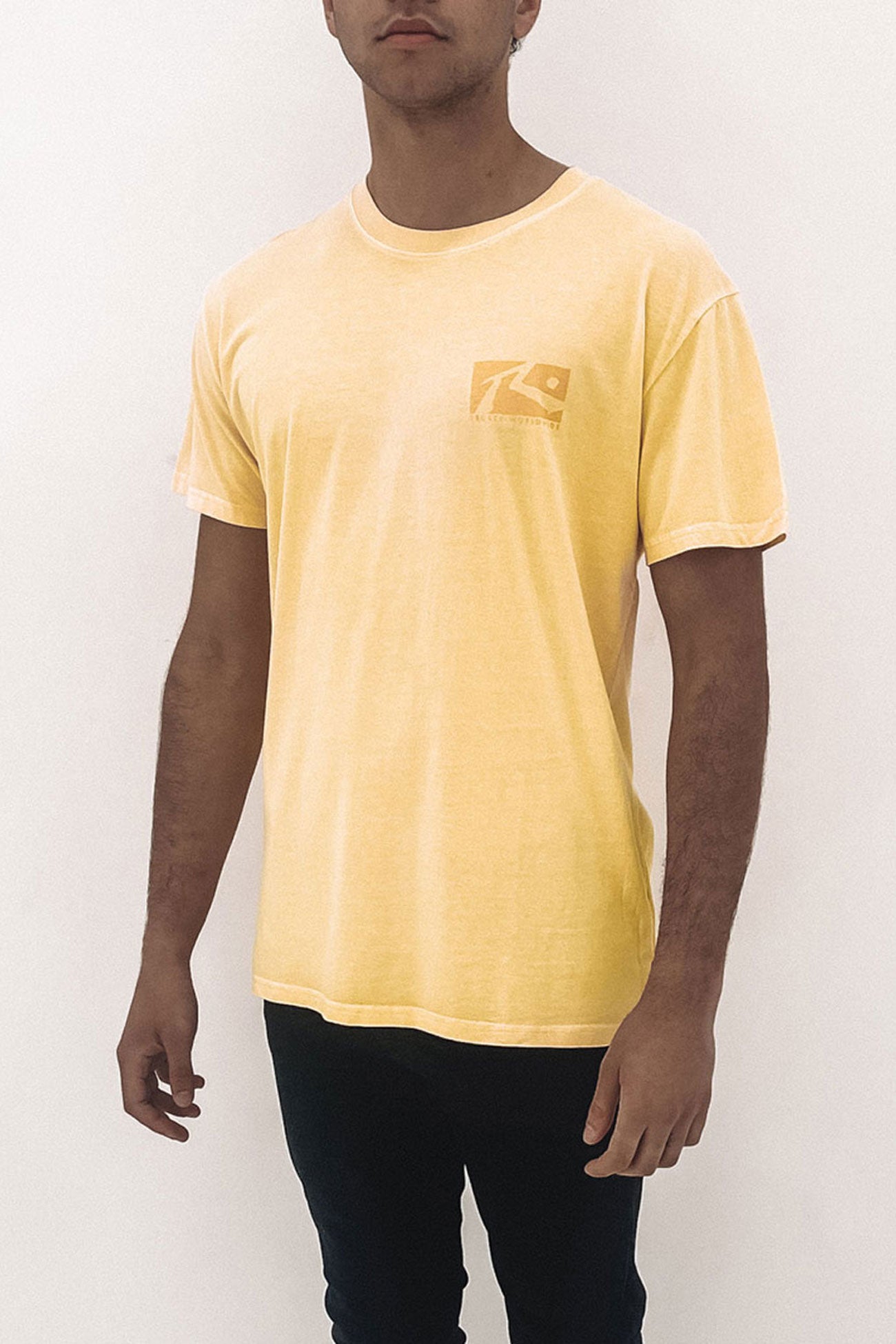 Washed In Short Sleeve Tee Popcorn
