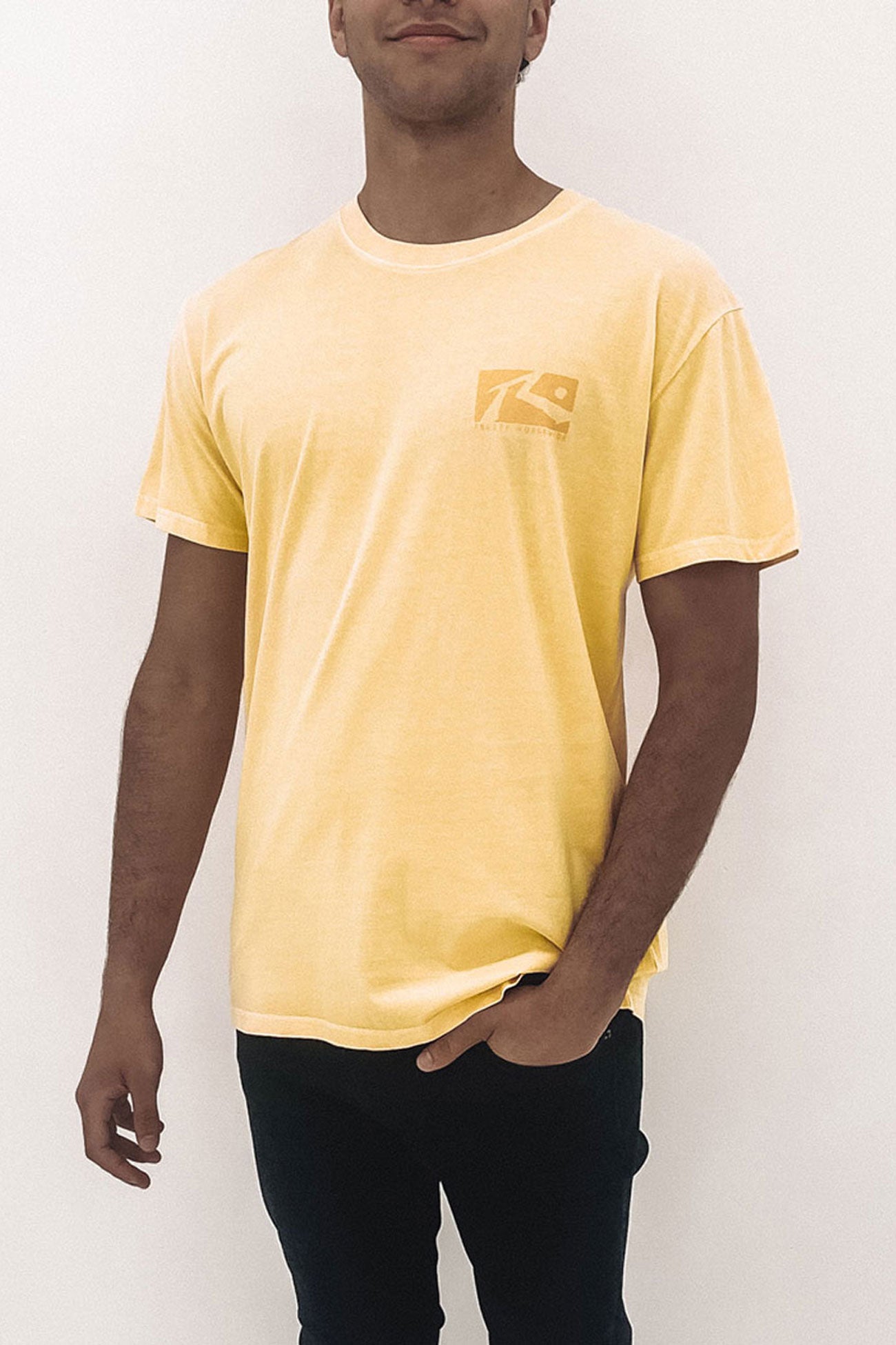 Washed In Short Sleeve Tee Popcorn