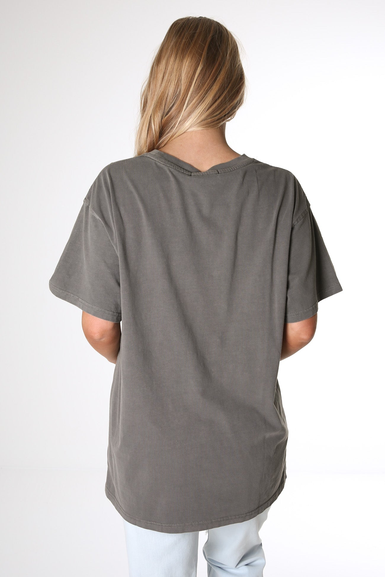 West Tee Washed Charcoal