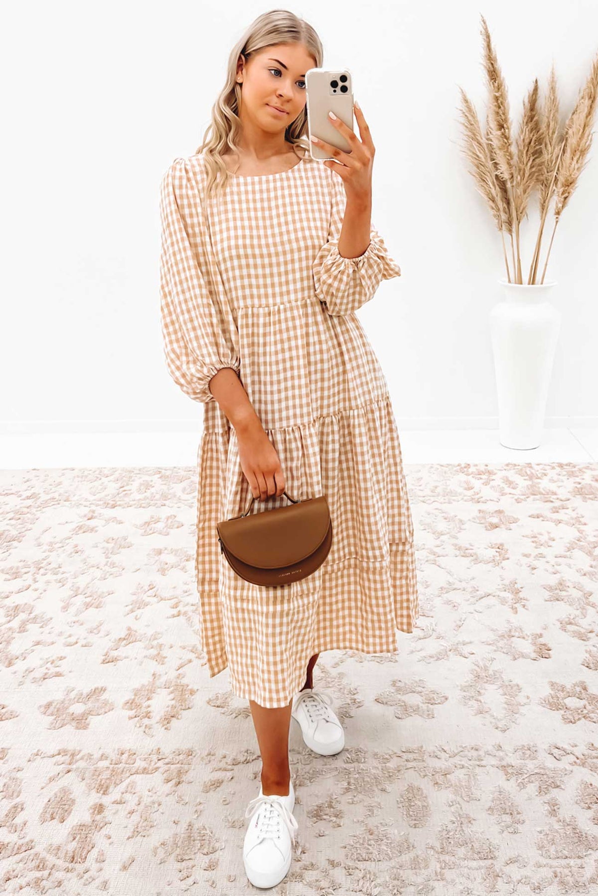Westley Midi Dress Beige Jean Jail