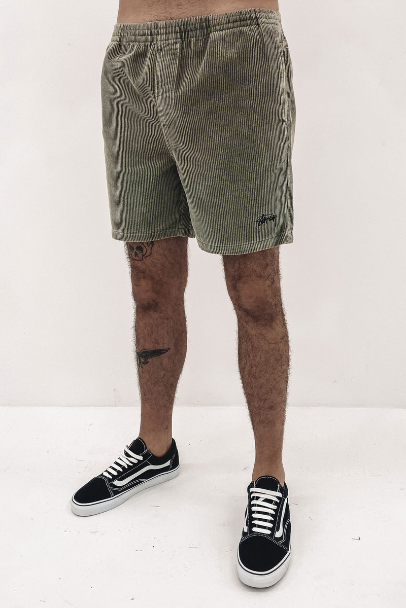 Wide Wale Cord Beachshort Green Bay