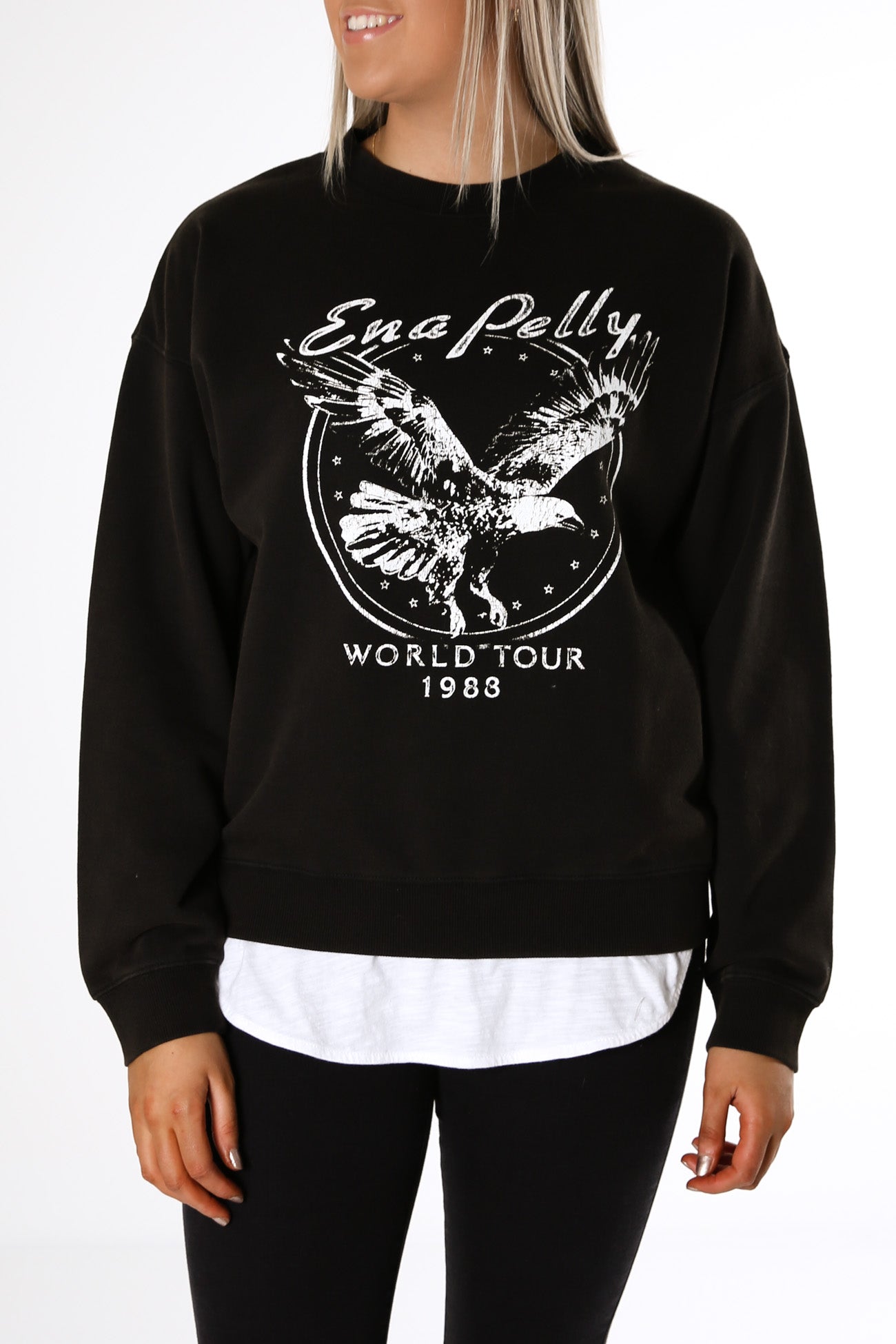 World Tour Sweatshirt Washed Black