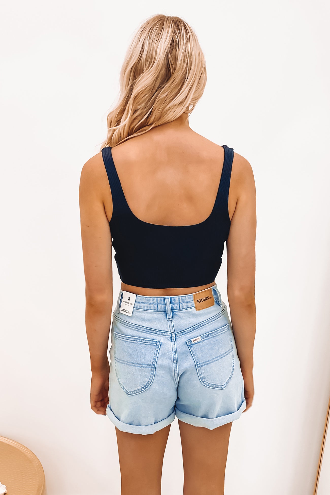 Yasmine Square Neck Top Black