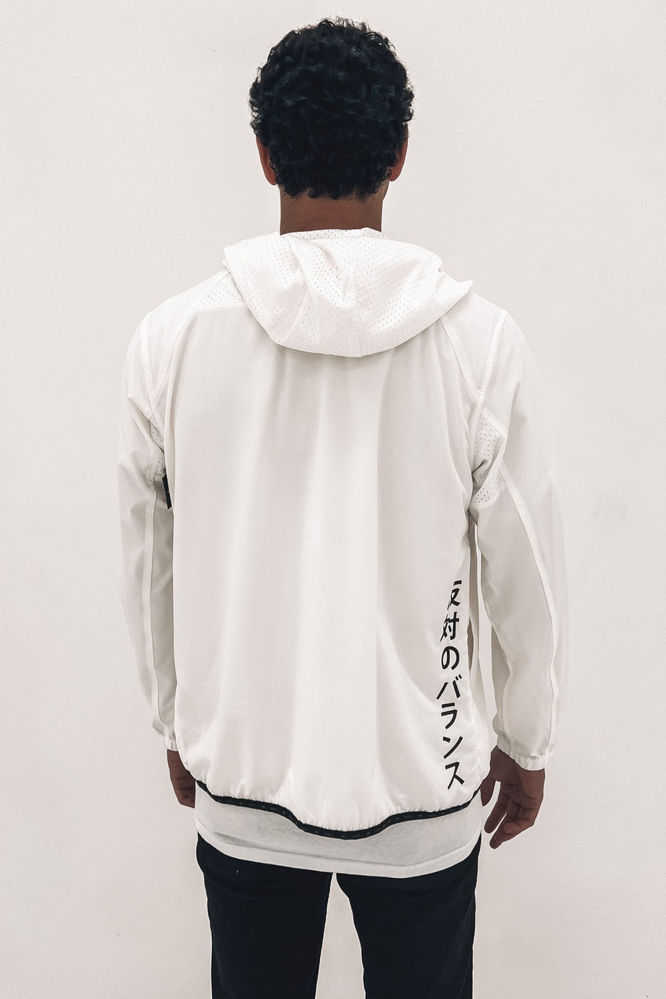 Yogger Zip-Up Hooded Jacket II Off White