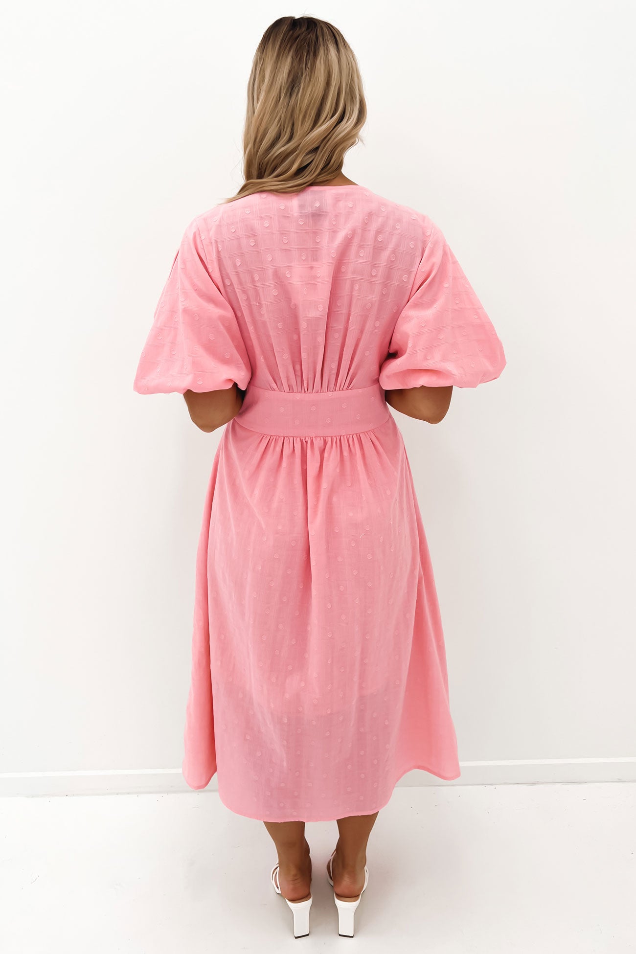 Zahli Midi Dress Pink
