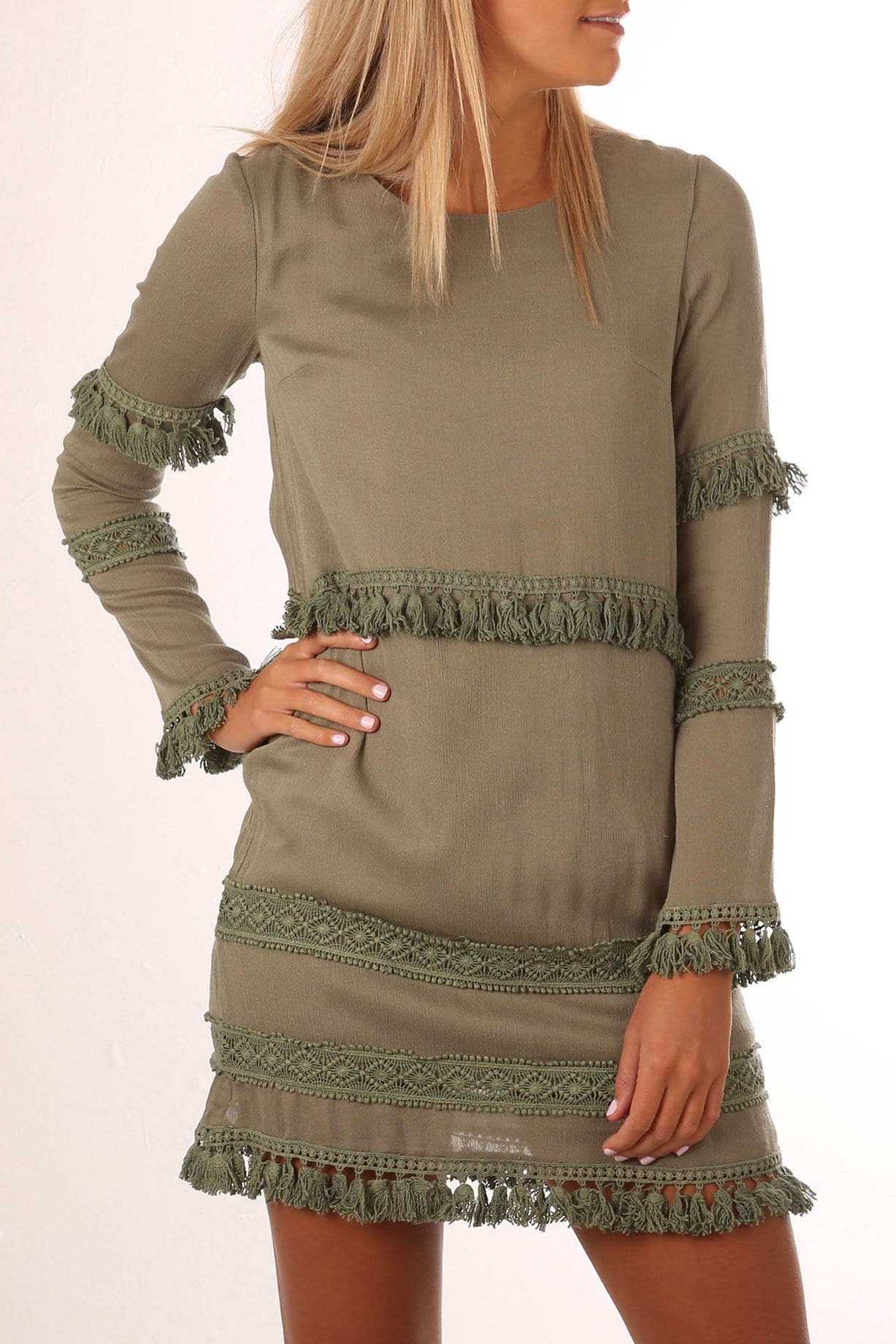 Harper Dress Khaki Jean Jail - Jean Jail