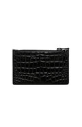 Avoiding Things Wallet Black Croc Emboss