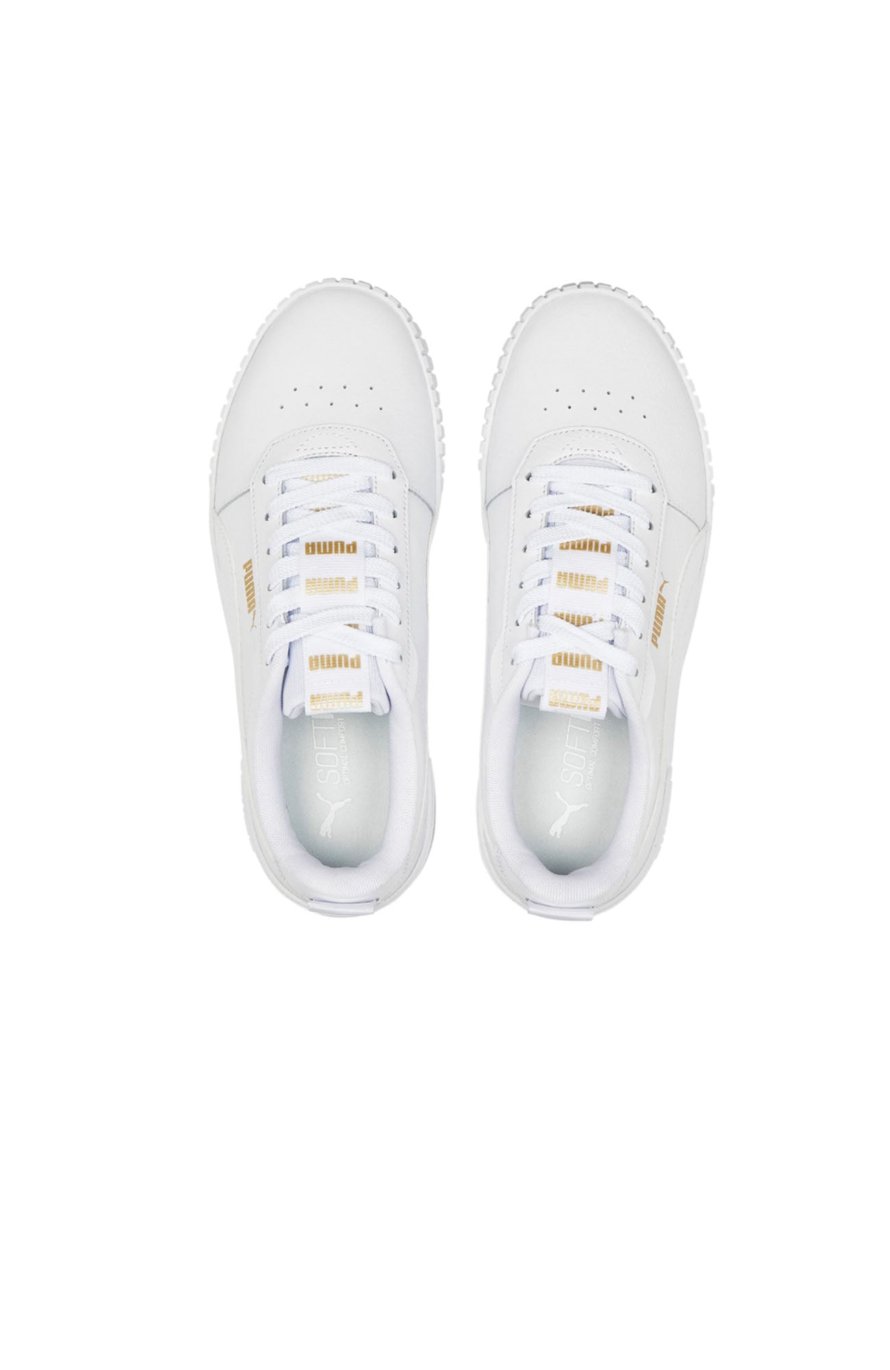 Carina 2.0 Tape Leather Sneaker Puma White Team Gold
