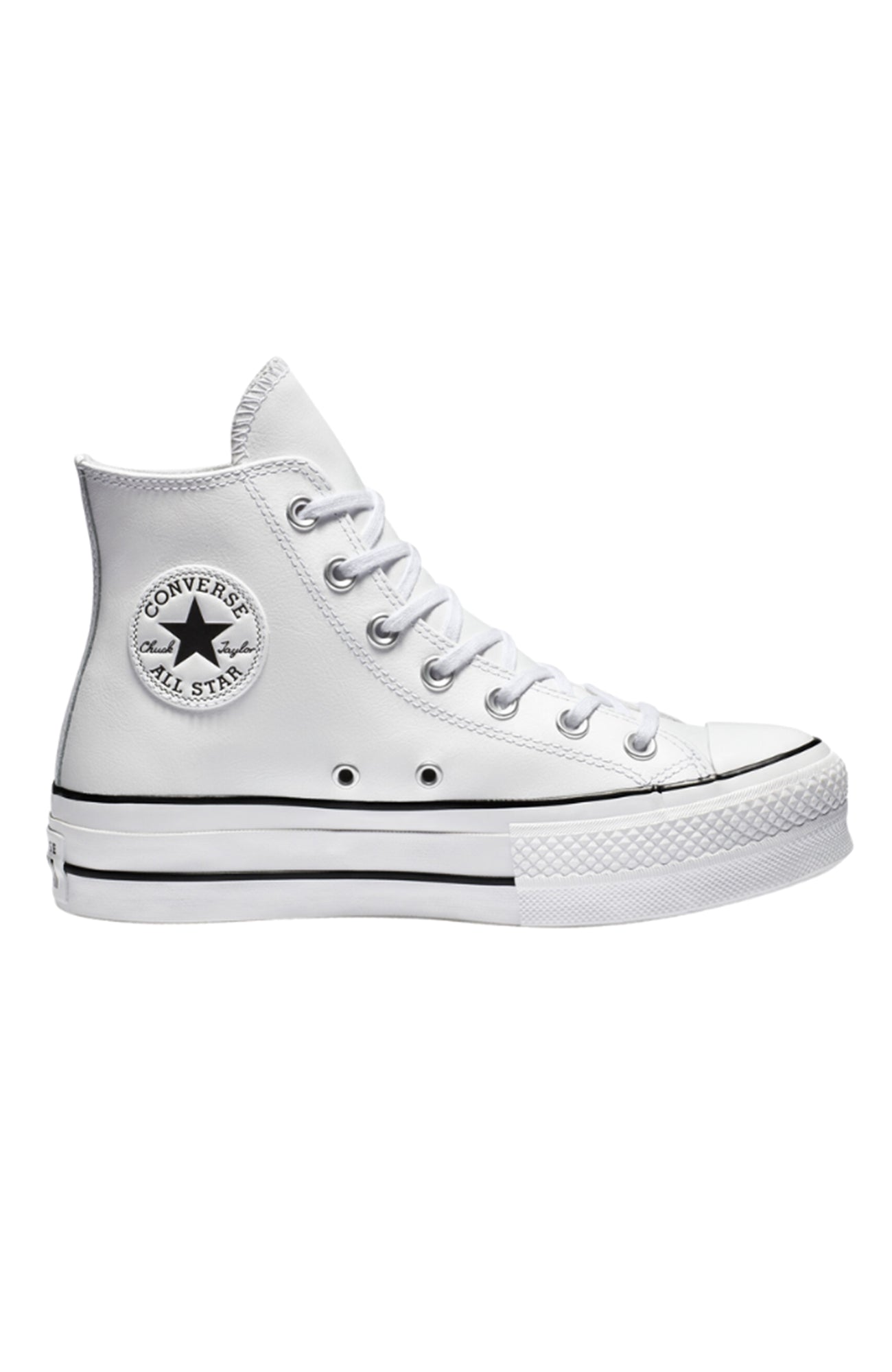 Chuck Taylor All Star Leather Lift High Top White