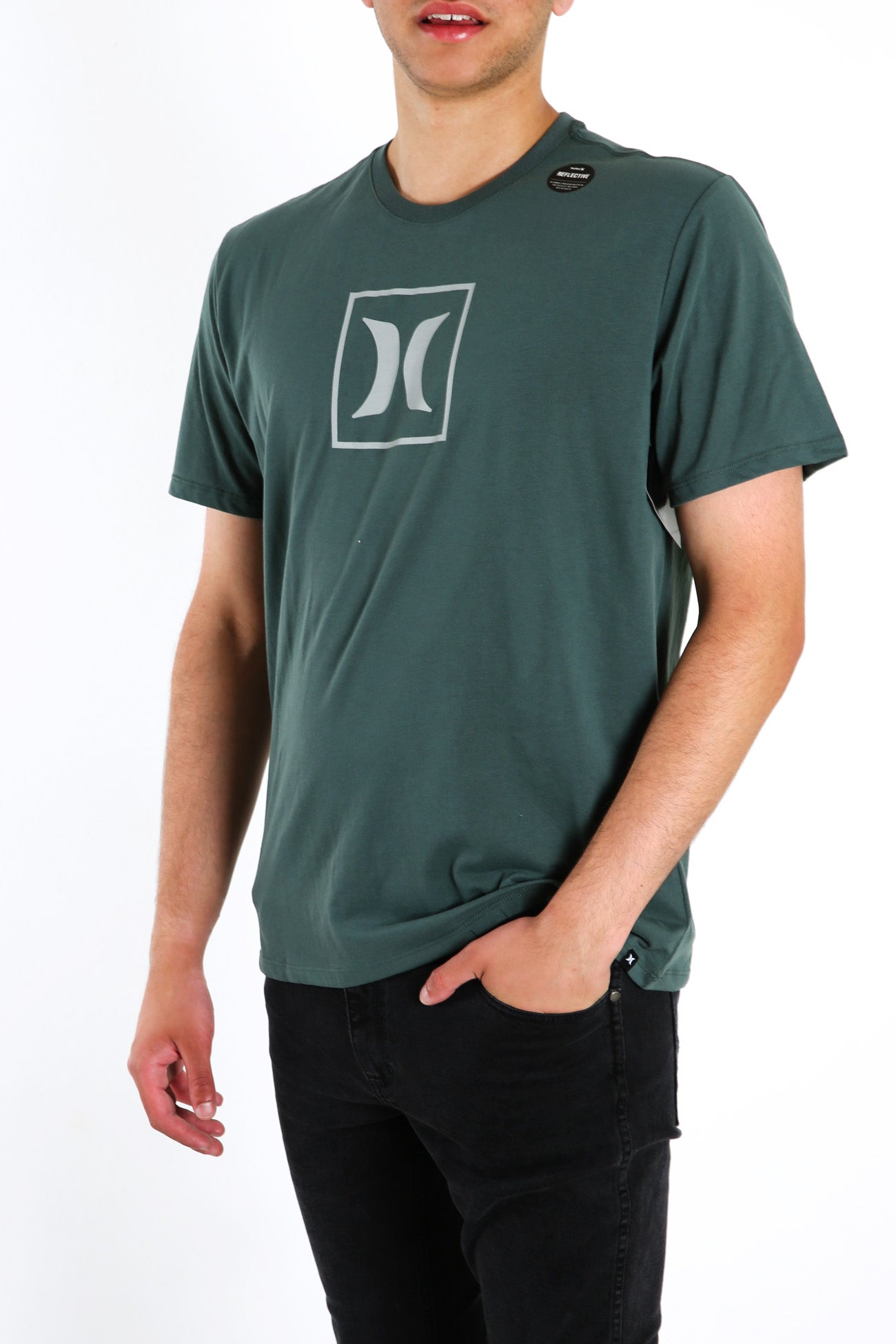 Dri Fit Icon Box Reflection Short Sleeve Vintage Green