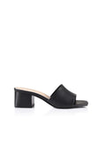 Eleni Block Heel Mules Tan Softee