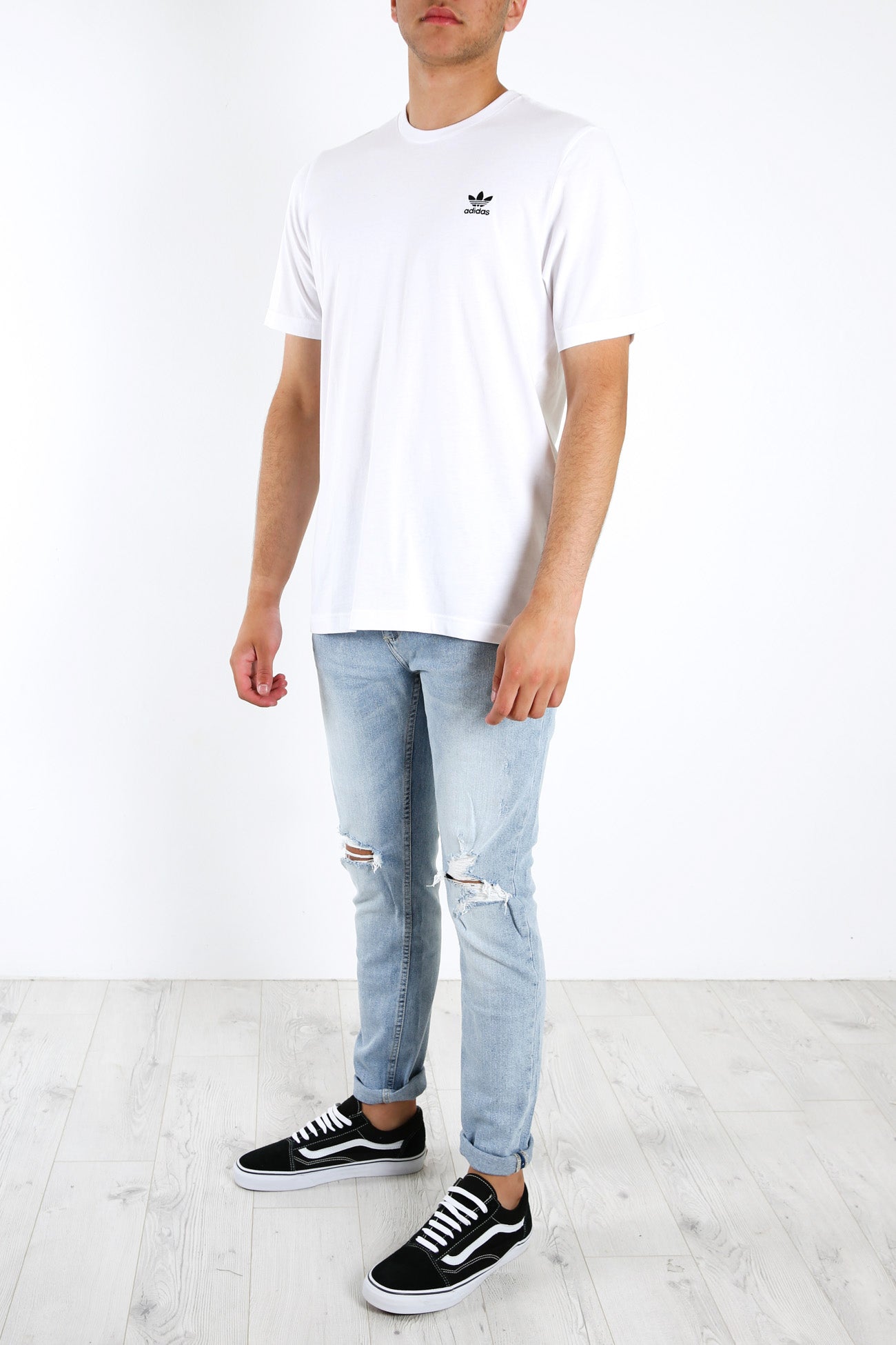 Adicolor Essentials Trefoil Tee White