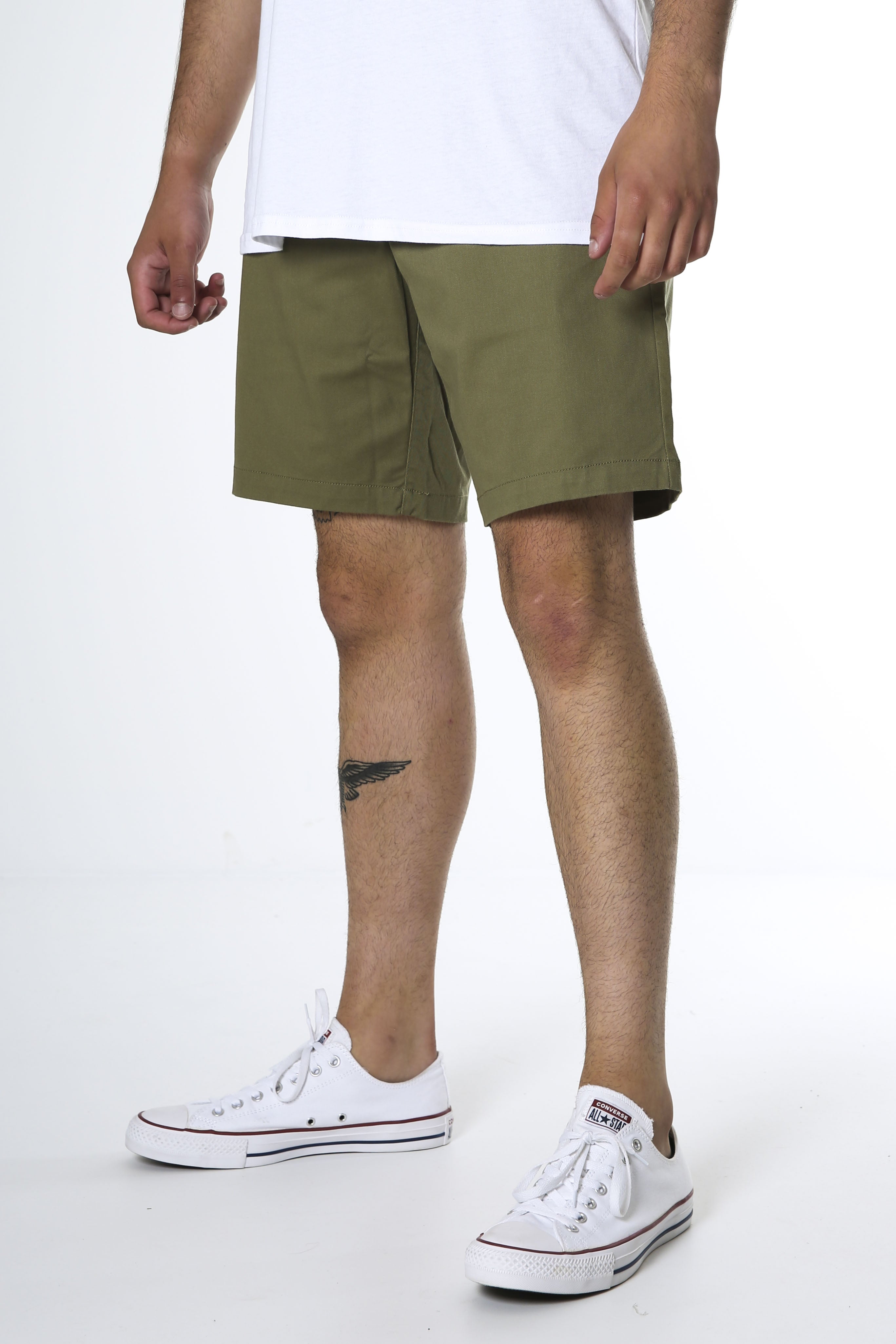 Frickin Elastic Waist Short 19" Martini Olive