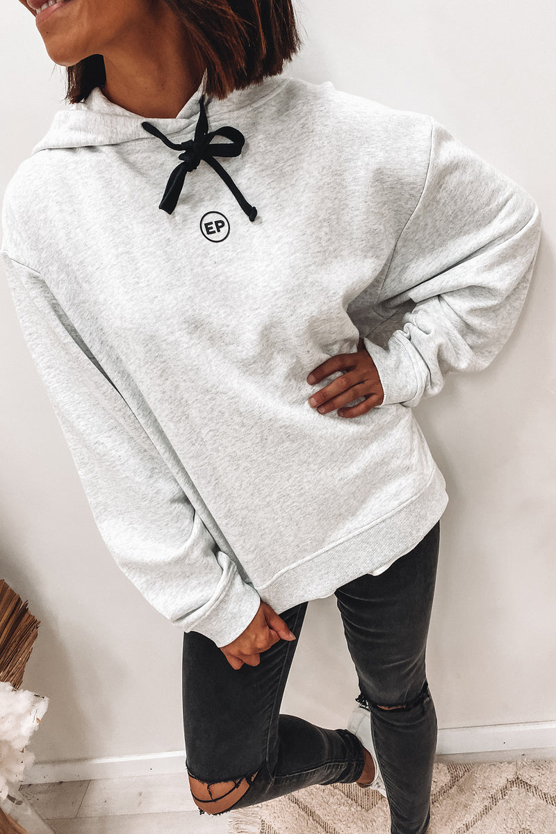 Gigi Hoodie White Marle