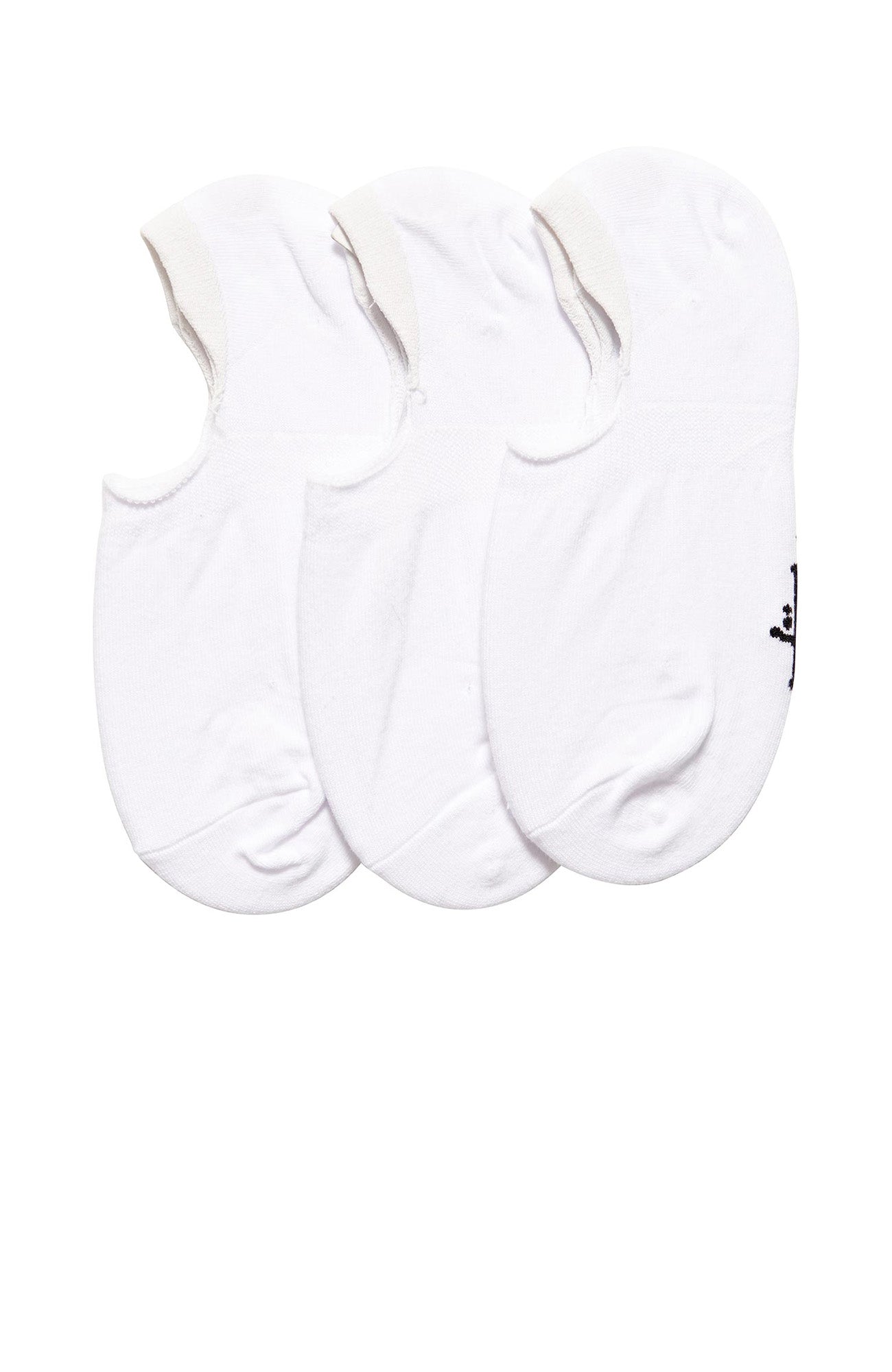 Women's Graffiti No-Show Socks 3 Pack White