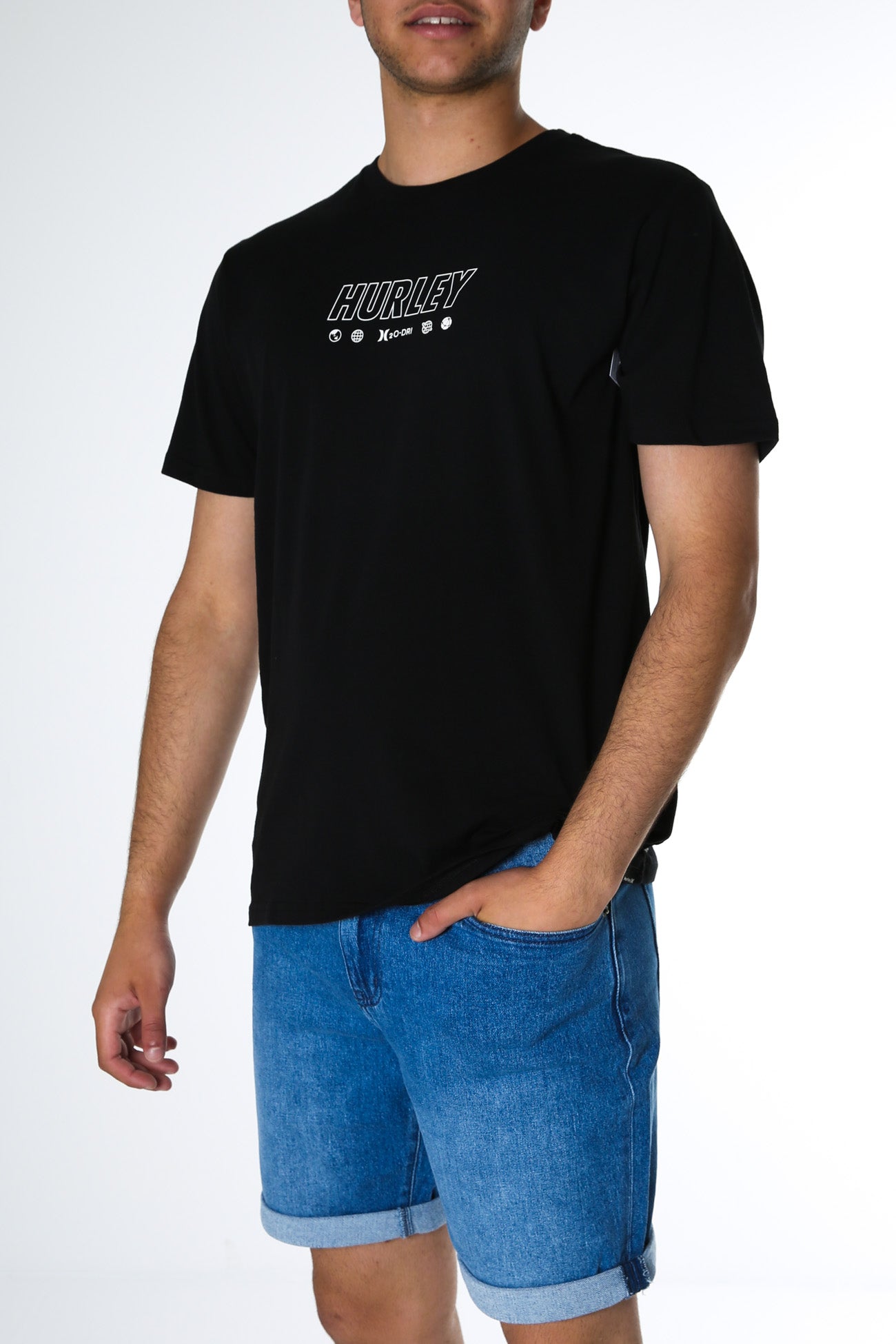 H20-Dri Fastlane Global Tee Black