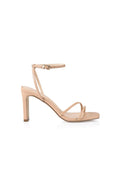 Kimmy Slim Strappy Heel White Smooth