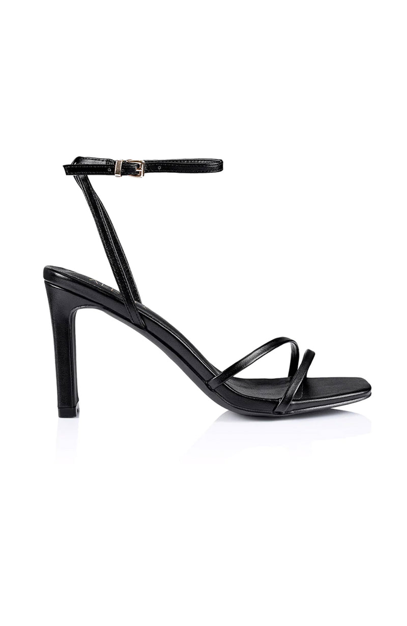 Kimmy Slim Strappy Heel Black