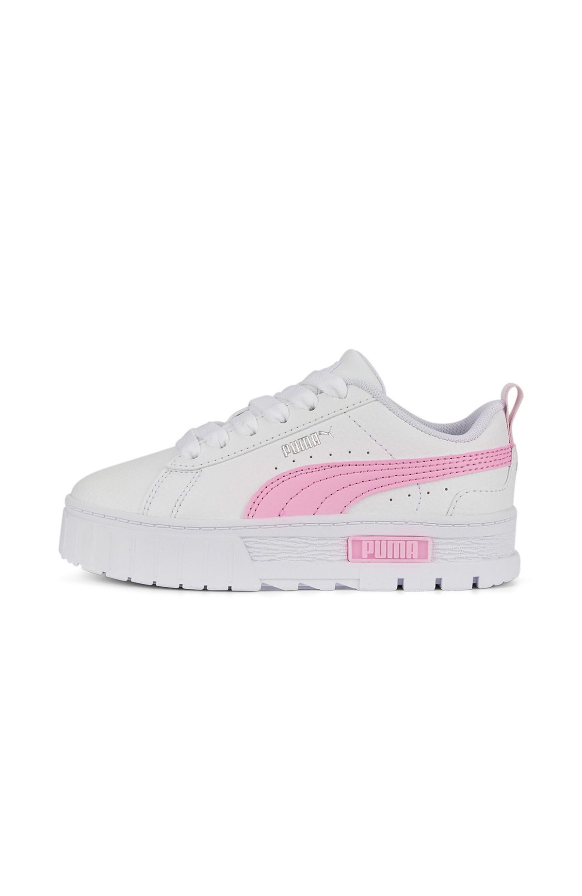 Mayze Leather Kids Sneaker Puma White Pearl Pink - Jean Jail