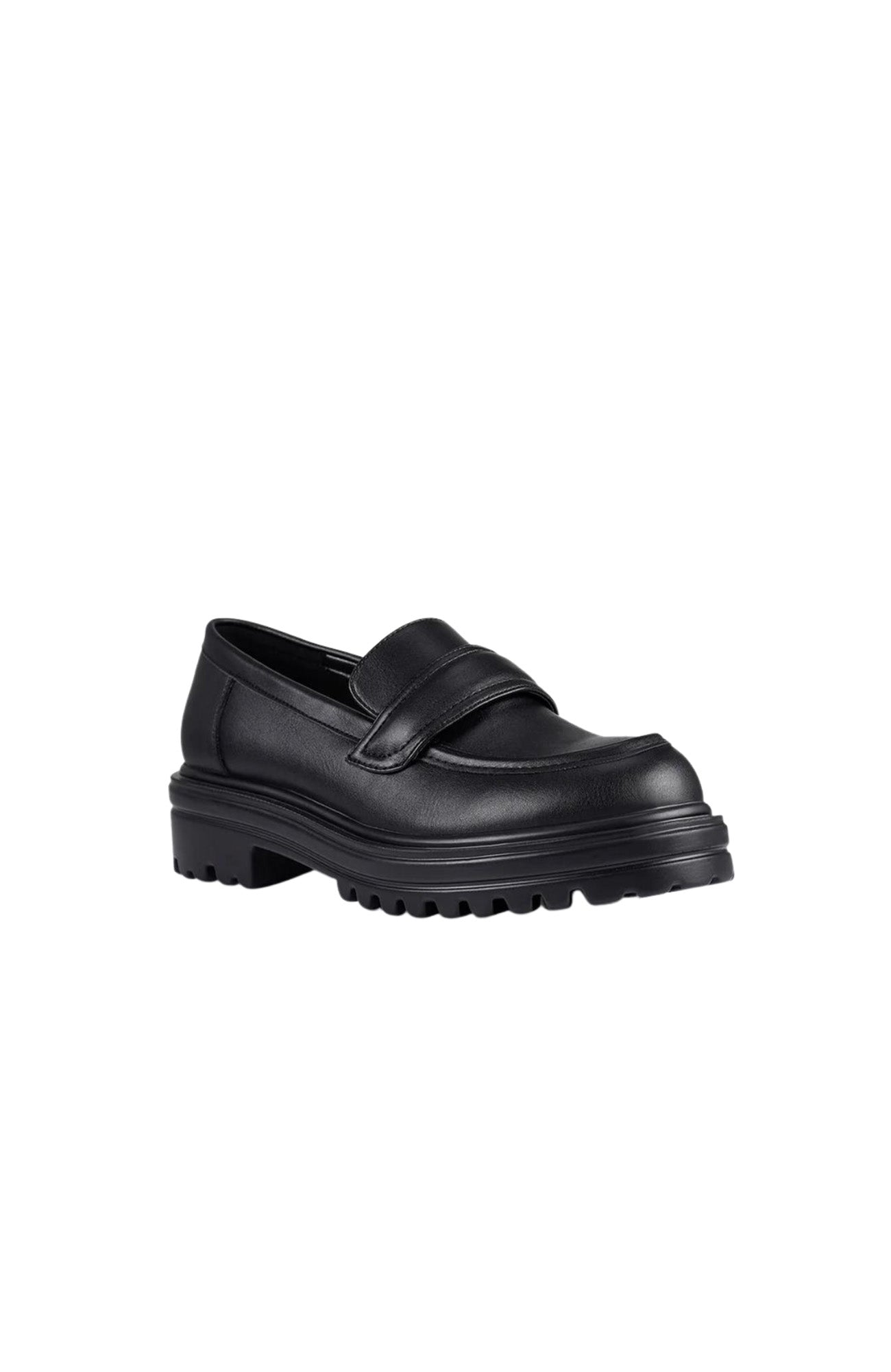 Moss Chunky Loafer Black Smooth