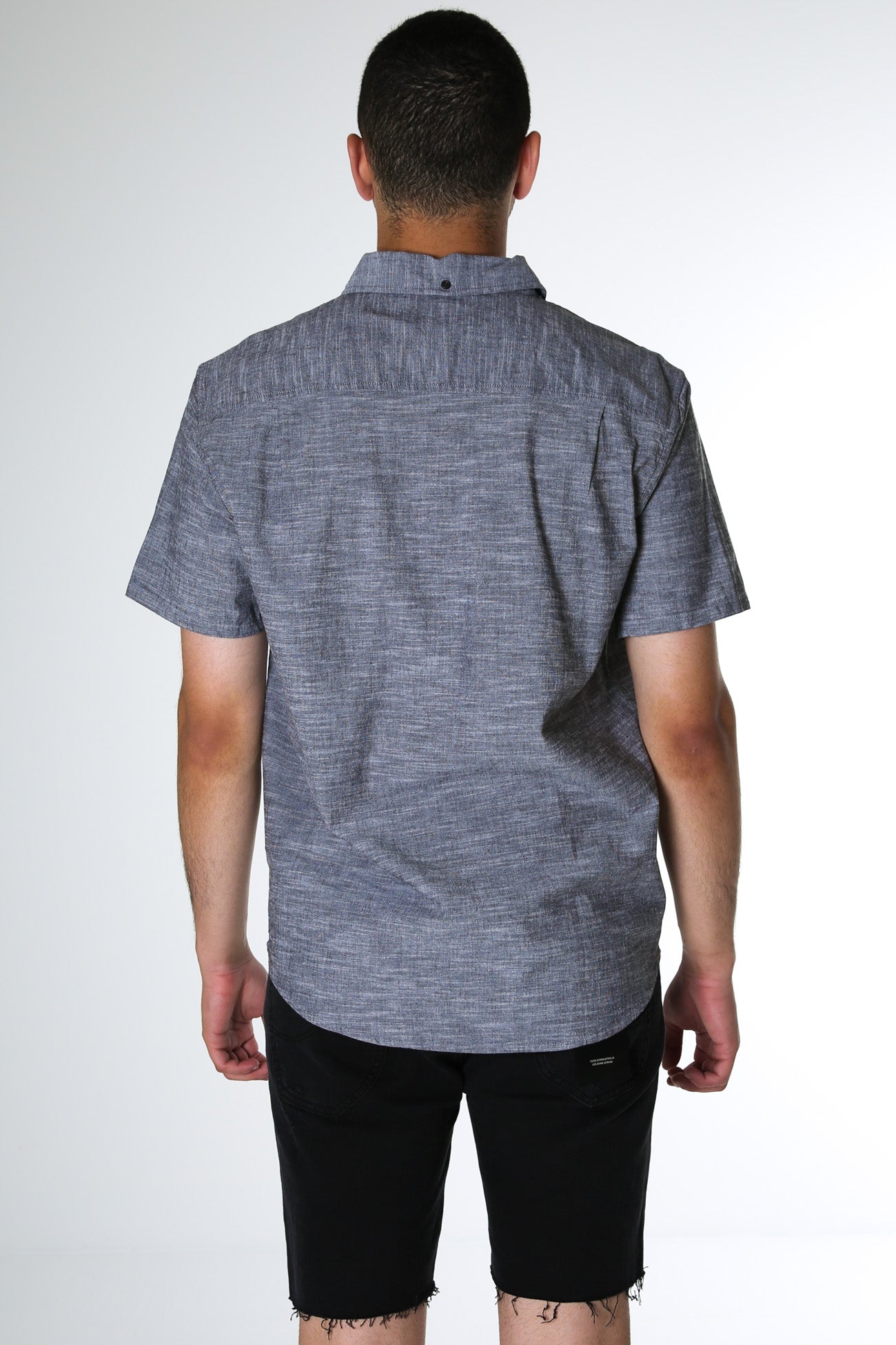 Organic One And Only Stretch Short Sleeve Shirt Black