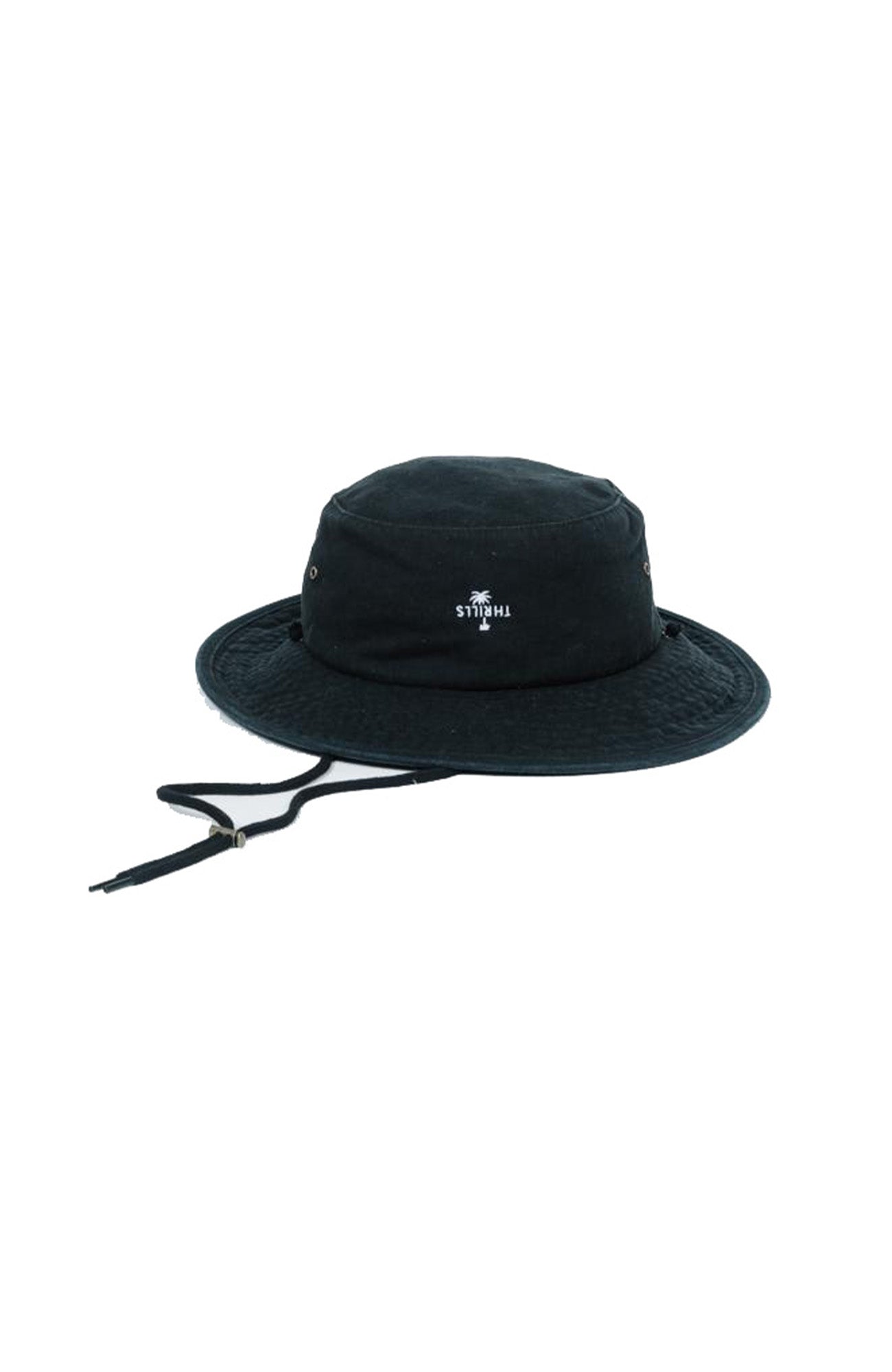 Palm Embro Boonie Hat Black