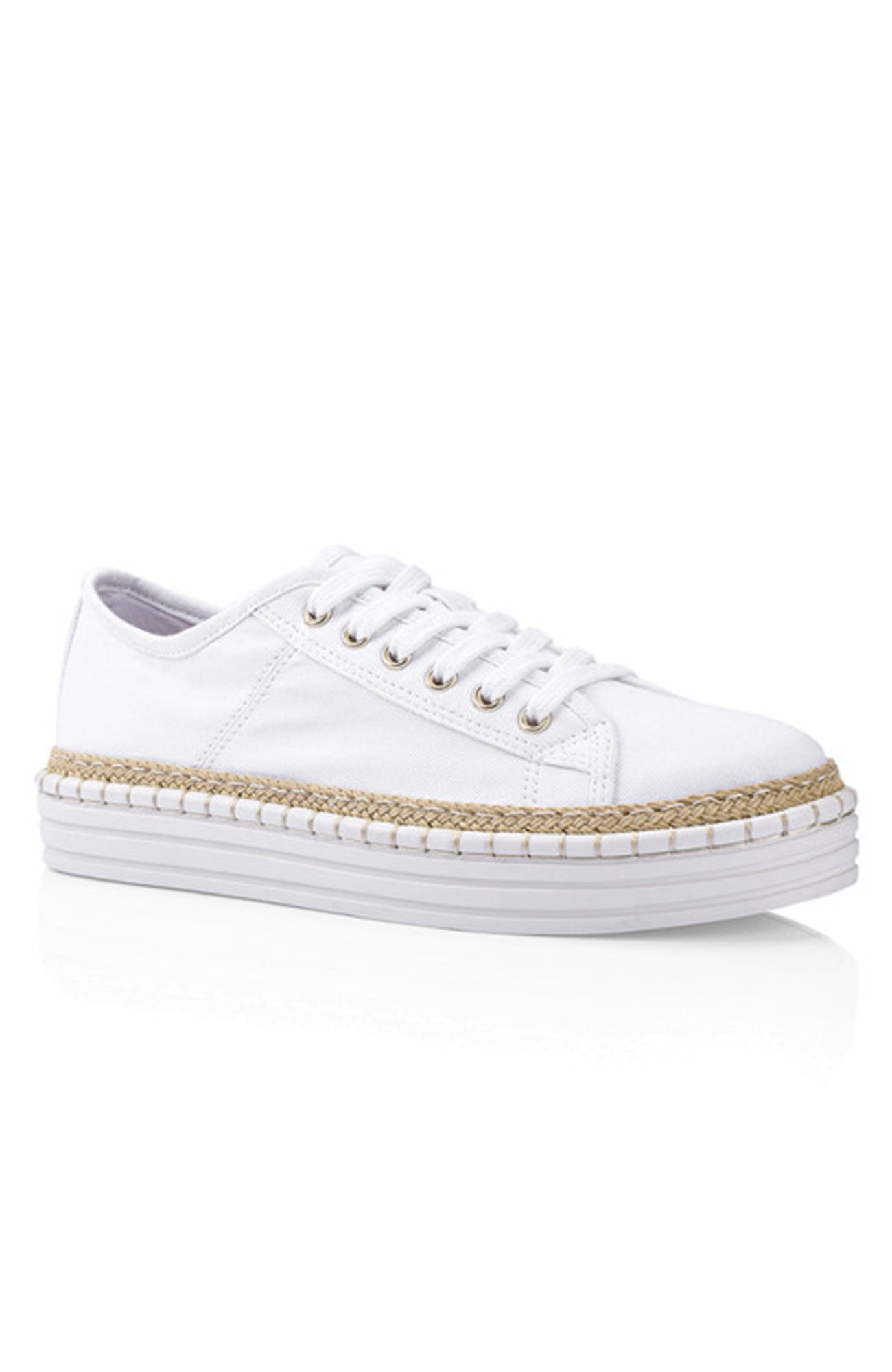 Queenbee Canvas Sneaker White