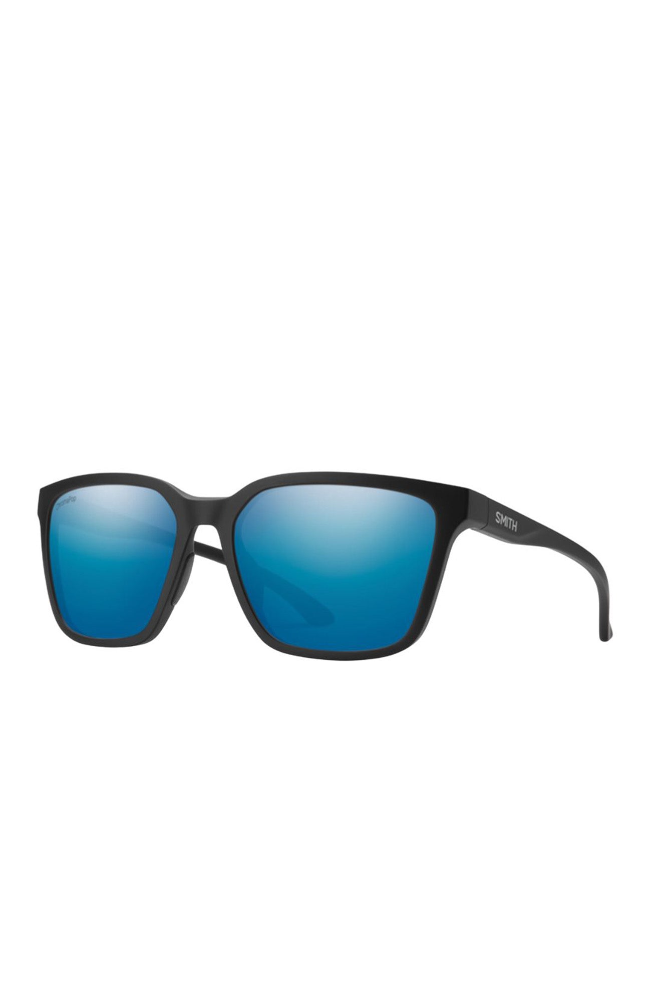 Shoutout Matte Black // ChromaPop Polarized Blue Mirror