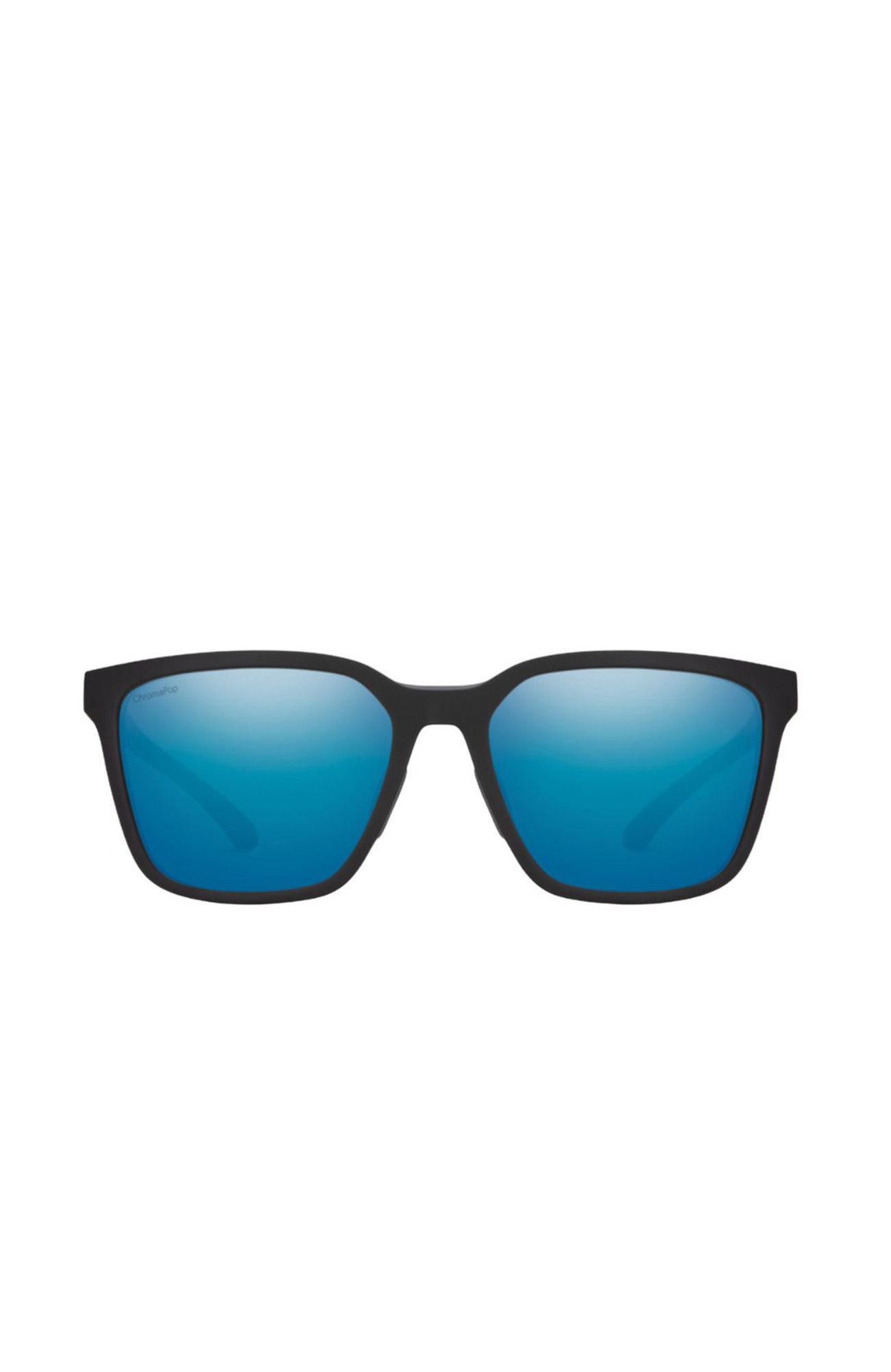 Shoutout Matte Black // ChromaPop Polarized Blue Mirror