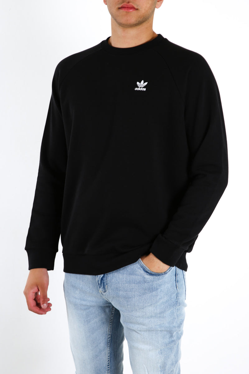 Trefoil Essentials Crewneck Sweatshirt Black