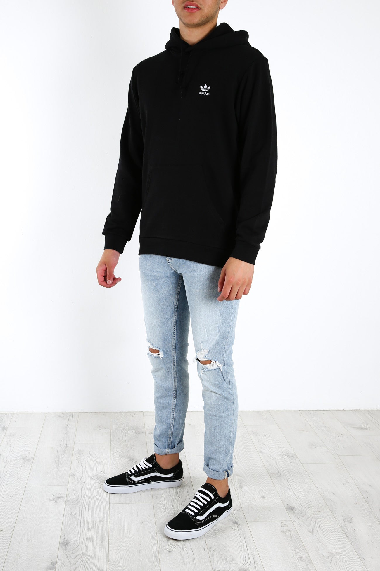 Loungewear Trefoil Essentials Hoodie Black