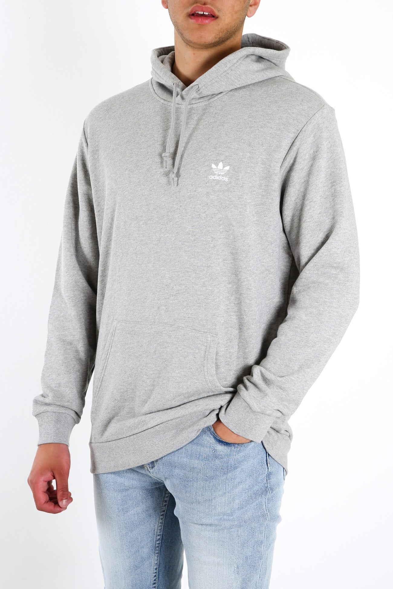 Loungewear Trefoil Essentials Hoodie Medium Grey Heather