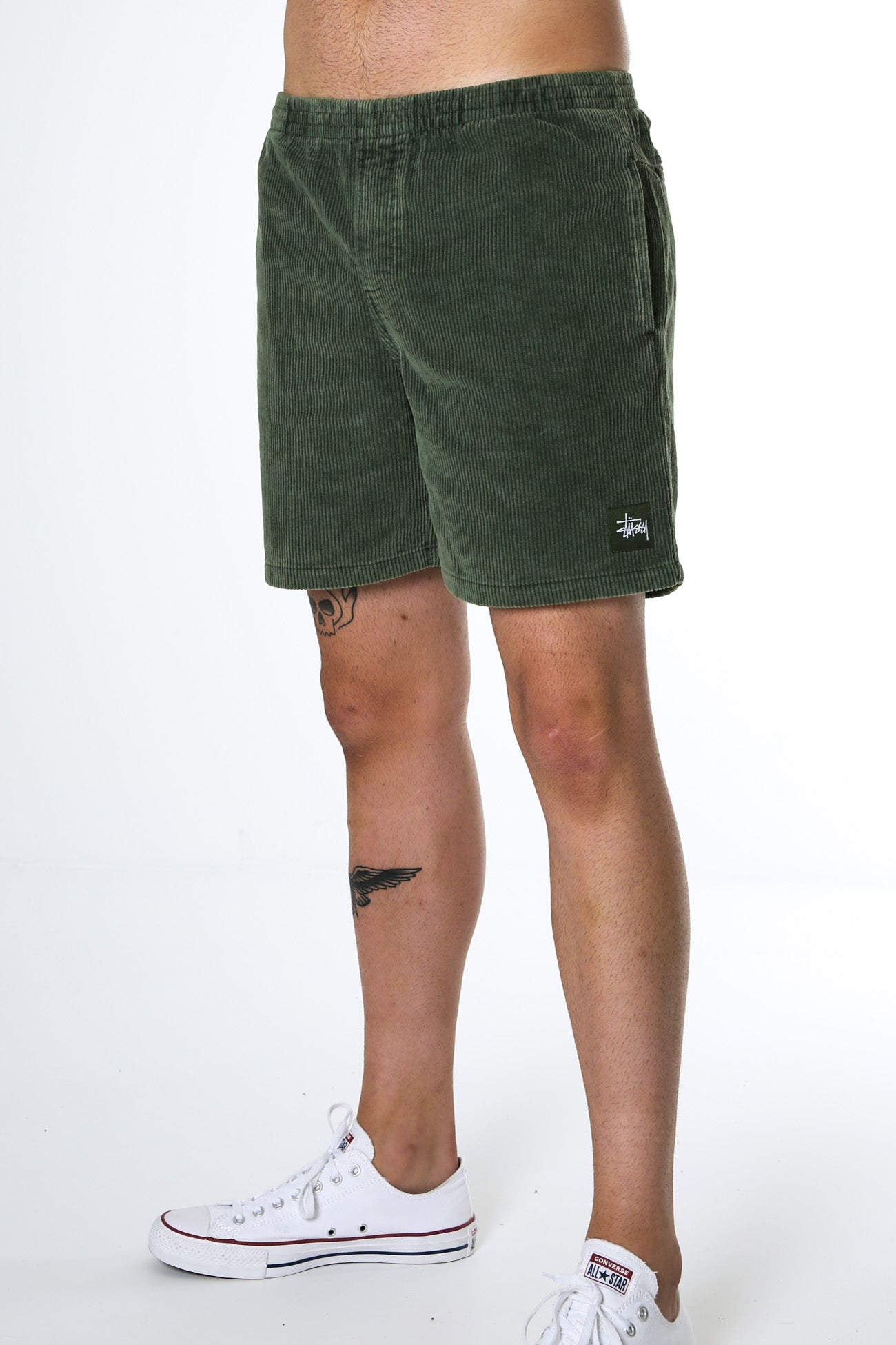 Wide Wale Cord Beachshort Flight Green